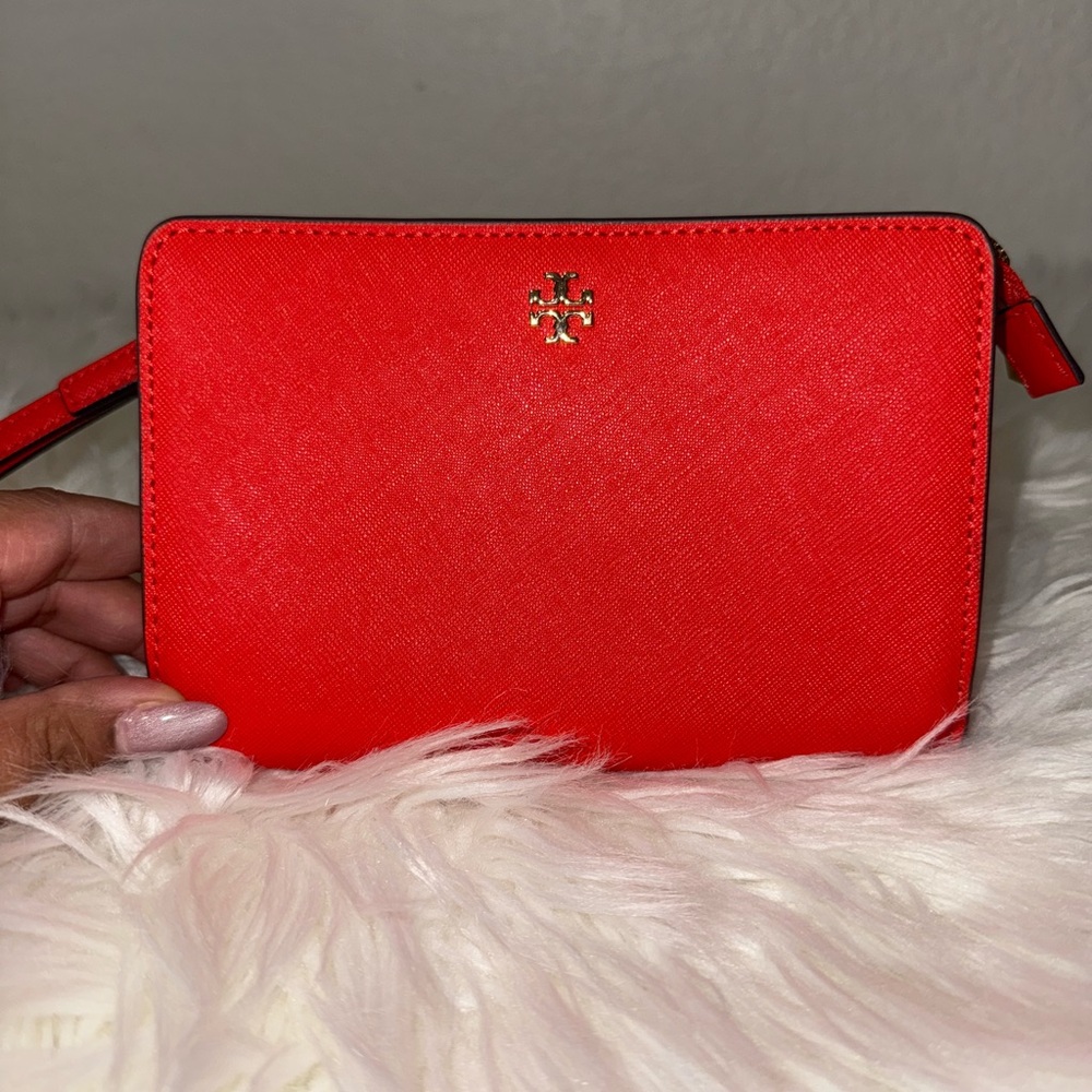 Tory Burch Vibrant Red Wristlet